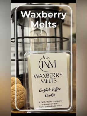 Hand Crafted English Toffee Cookie Scented Wax Melts